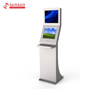 Подвійний екран інтерактивна інформація Touch Kiosk