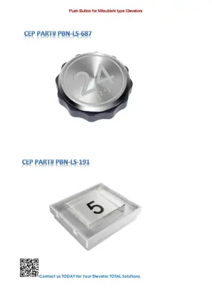 Push Button for Mitsubishi type Elevators
