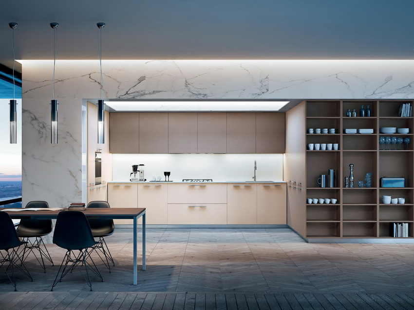 wall hung kitchen cabinets