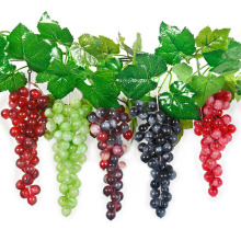 36 Grapes Bunches Artificial Fruit Grape Plastic Fake Fruit Lifelike Home Wedding Party Garden Decoration Mini Simulation Fruit