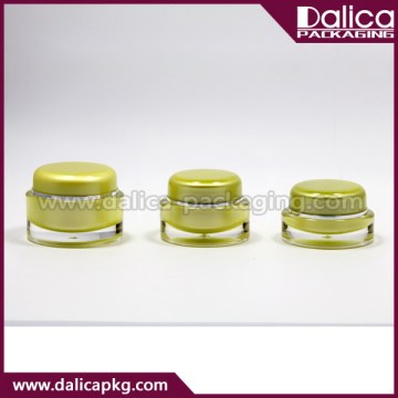 Promotional high fashion plastic double wall cosmetic jar