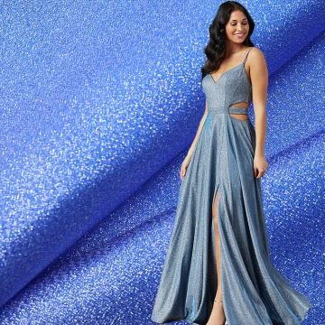 Wholesale 100% Polyester Glitter Brocade Fabric: Crystal Organza Chenille Twinkle Lurex Metallic Thread