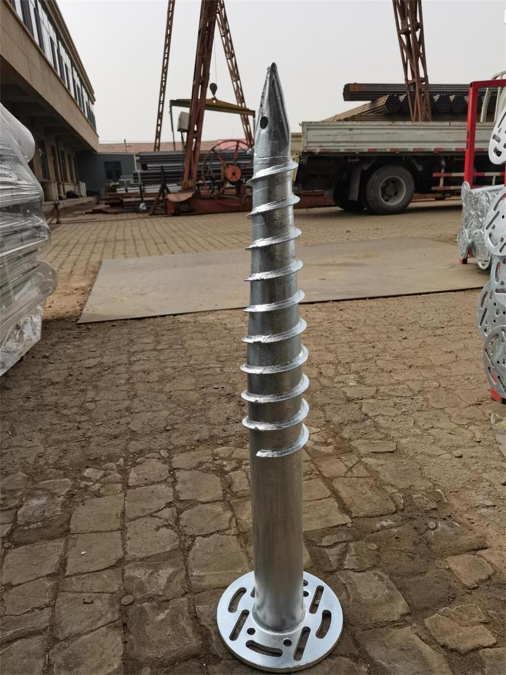 Pila de tornillo de tierra de construcción de soporte de la casa