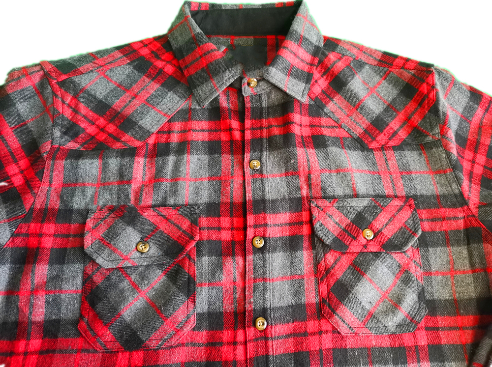 Double Pocket Y D Flannel Shirt