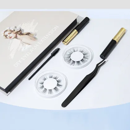 Complete DIY Eyelash Kit: Including Couture Lash Extensions, Faux Mink Tweezers, Adhesive, and Per Cluster Ready Eyelashes