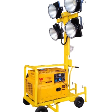 Επίσημη 3,5 μ. Υψηλή ιστιοσανίδα Diesel Outdoor Mobile Light Tower 400W*4