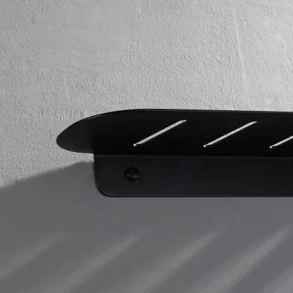 Modern Space Aluminum Bathroom Long Bar Shelves Rack - FINI-004