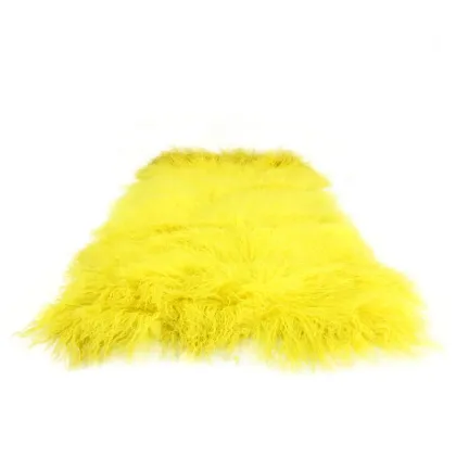 China factory Wholesale mongolian lamb fur rug Goat Skin Blanket Icelandic Sheepskin tibetan lamb fur for garment