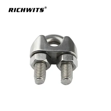 6mm DIN 741 stainless steel clip wire rope clips for wire rope fitting