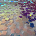 Fancy Square Mesh Sequin Spangle Fabric