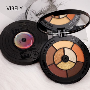 2021 New Arrival Long Lasting Shiny Creative Retro Makeup Multi-chrome Eyeshadow Palette With Mirror