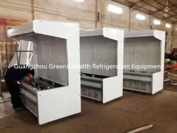 Vertical Display Freezer Ce / Rosh , 2℃ - 10℃ Multideck Open Chiller With Digital Tem