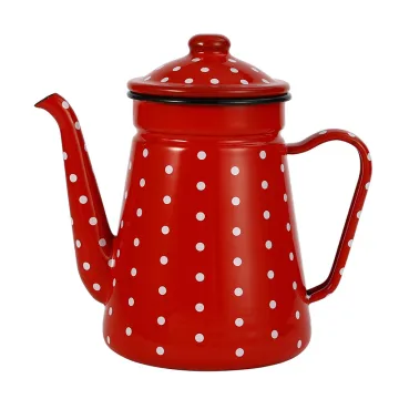 1.2L Best Selling Cooking Tea Pot Kitchenware Coffee Kettle Camping Enamel Teapot
