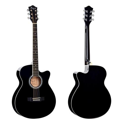 Solid Acoustic Guitar Acoustic 40 inch wood guitar beginners Factory