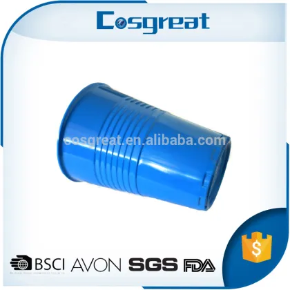 Cylinder-shape blue melamine beer cup