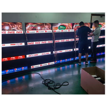 Süpermarketler için HD Dijital Reklam Banner İşaretleri - P1.5, P1.8, P2.5 Akıllı GOB Raf LED ekran ekranları