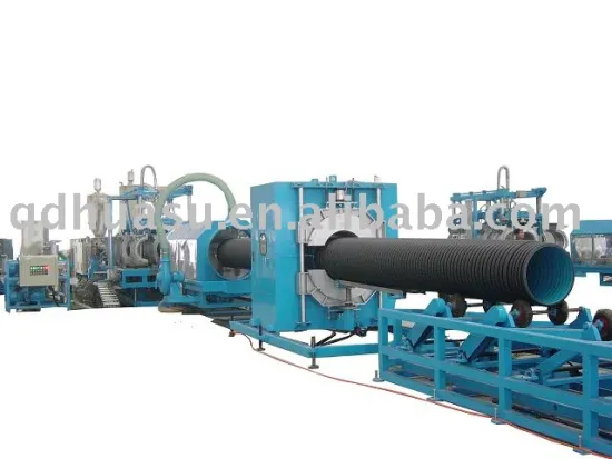 hdpe double wall pipe machine