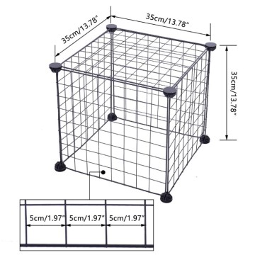 DIY Metal Welded wire mesh Pet Playpen Dog