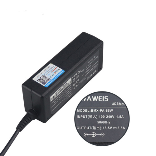 65w 18.5V 3.5A 7.4 * Μετασχηματιστής ισχύος φορτιστή φορητού υπολογιστή 5.0mm