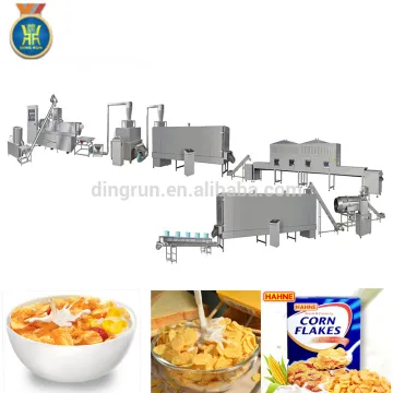 bulk corn flakes breakfast cereals processing line