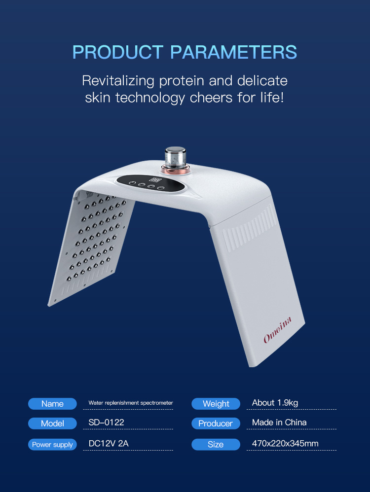 Foldable 7Color PDT Facial Mask Nano Spray LED Photon Therapy Skin Rejuvenation