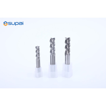 Solid carbide end mill for finishing in Aluminum