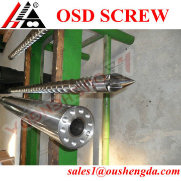 Plastic injection nozzle drawings of screw