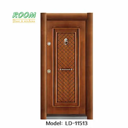 New Turkish Style Security Steel Wooden Armored Entrance Door 960x2050mm