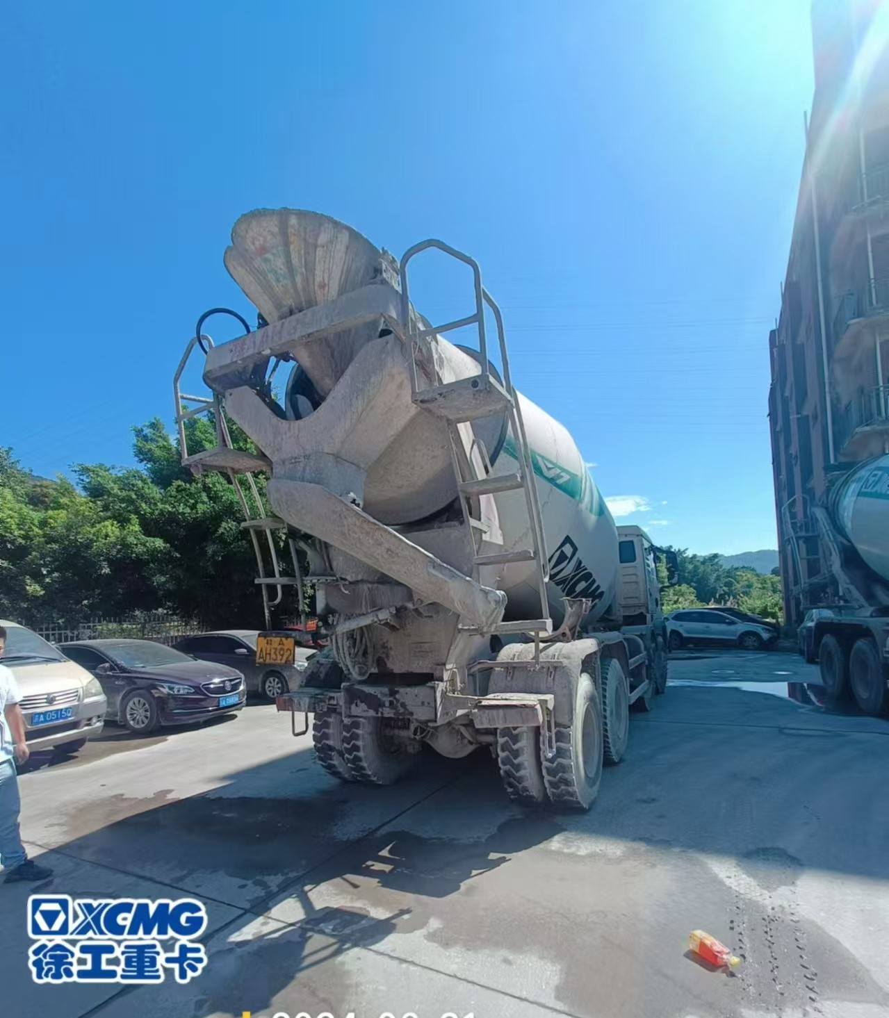 used concrete mixer with pump for sale