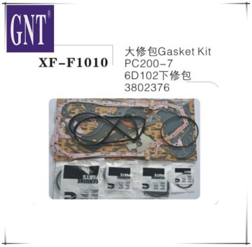 3802376 excavator PC200-7 6D102 down gasket kit