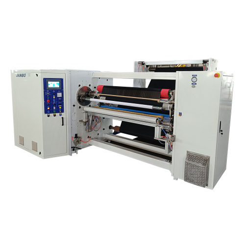JANBO क्लॉथ-आधारित टेप डुअल-शाफ्ट रिवाइंडिंग मशीन