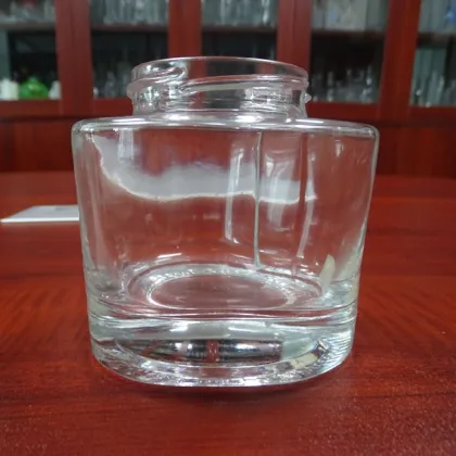 Custom Screw Seal 7.5oz Glass Chutney Bottle Round Honey Jar