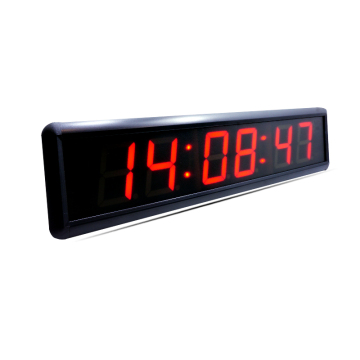 6-Digit LED Countdown Timer Wall Clock with Remote Control
