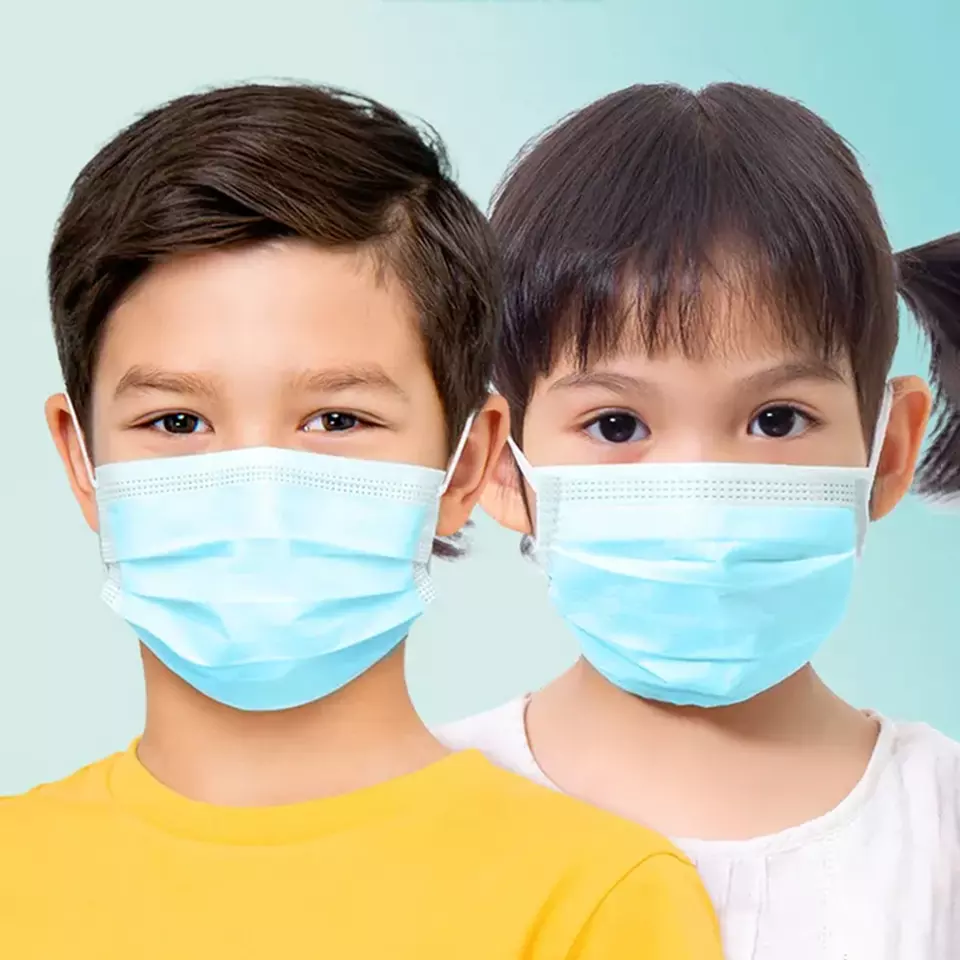 Máscara facial descartável para crianças