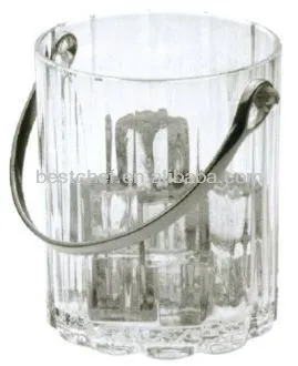 Acrylic Ice pail plastics ice bucket Ice pail bar ice buckets round ice bucket
