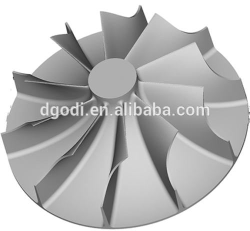 Turbocompressor titanium feito sob encomenda da elevada precisão do OEM / turbina da turbina para o expansor