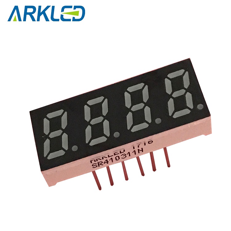 0.31 inç 4 haneli 7 segment LED ekran