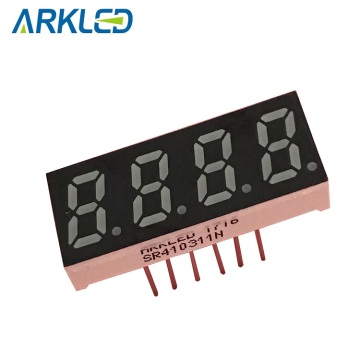 0.31 inch four digits led display YG color