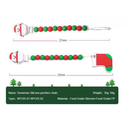 Silicone Teething Baby pacifier clip