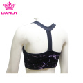 Sublimated yoga training bra