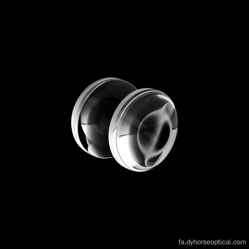 لنزهای کروی Biconvex کلسیم فلوراید CAF2 CAF2