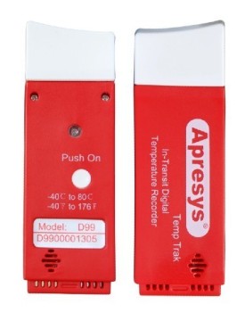 Apresys USB Single Use Temperature Data Logger / recorder, D25 days