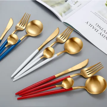 Stainless Steel Creative Matte Travel Cutlery Set