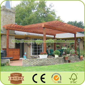 outdoor wood plastic composite pergola