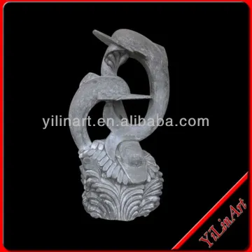 Garden Marble Carving Dolphin Statue (YL-D012)