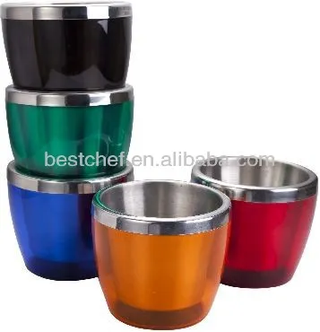 stainless steel and ABS stackable Double wall ice bowl
