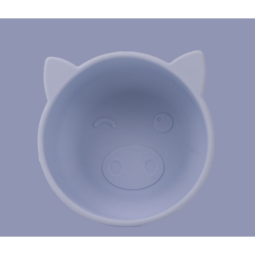 맞춤형 돼지 실리콘 그릇 유아 훈련 그릇
