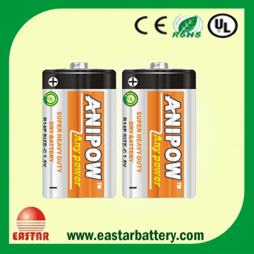 Super High Quality C Size R14 Um-2 Carbon Zinc Battery