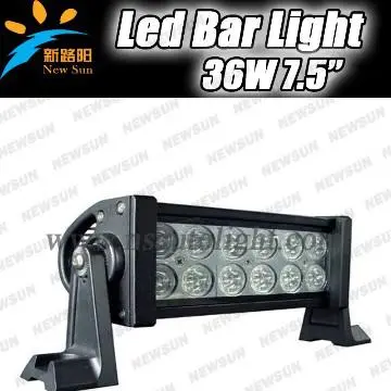 36W 7.5\'\' offroad LED light bar for 4X4, ATVs, SUV, UTV