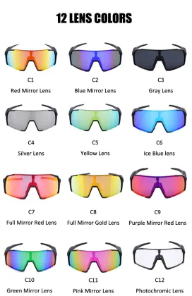 Factory Price Cycling Glasses with Polarized Gray Lenses - Sports Design OEM Bike Goggles